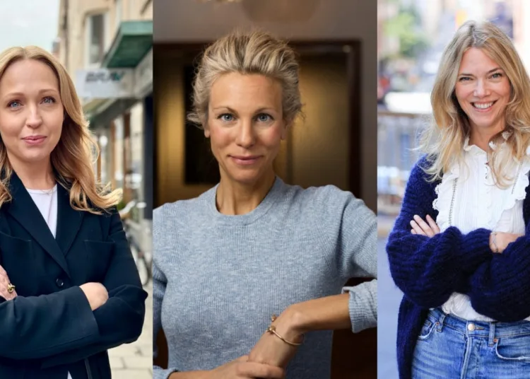 Malin Blomberg vd på Zimply, Anna Felländer vd på anch.AI och Linda Hellström vd på Sift Lab utmanar normer.