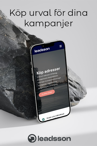 Leadsson, k&ouml;p adresser och urval online