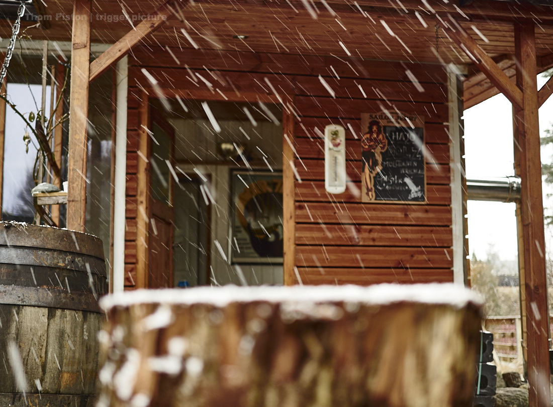 Schnee am Dakota Home