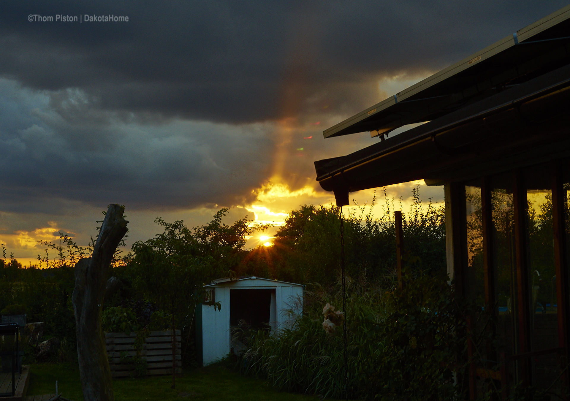 Sonnenuntergang am Dakota Home