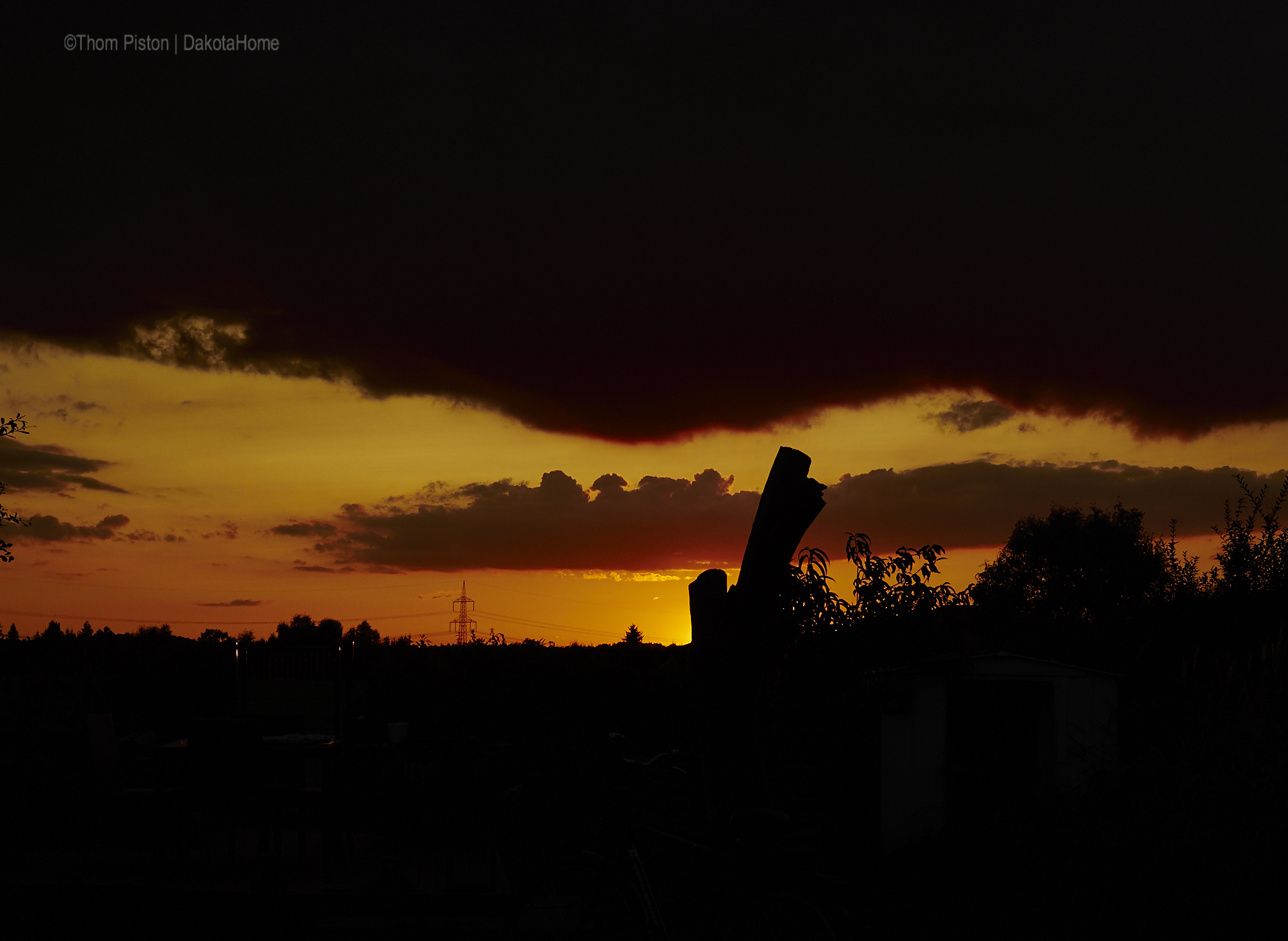 Sonnenuntergang am Dakota Home