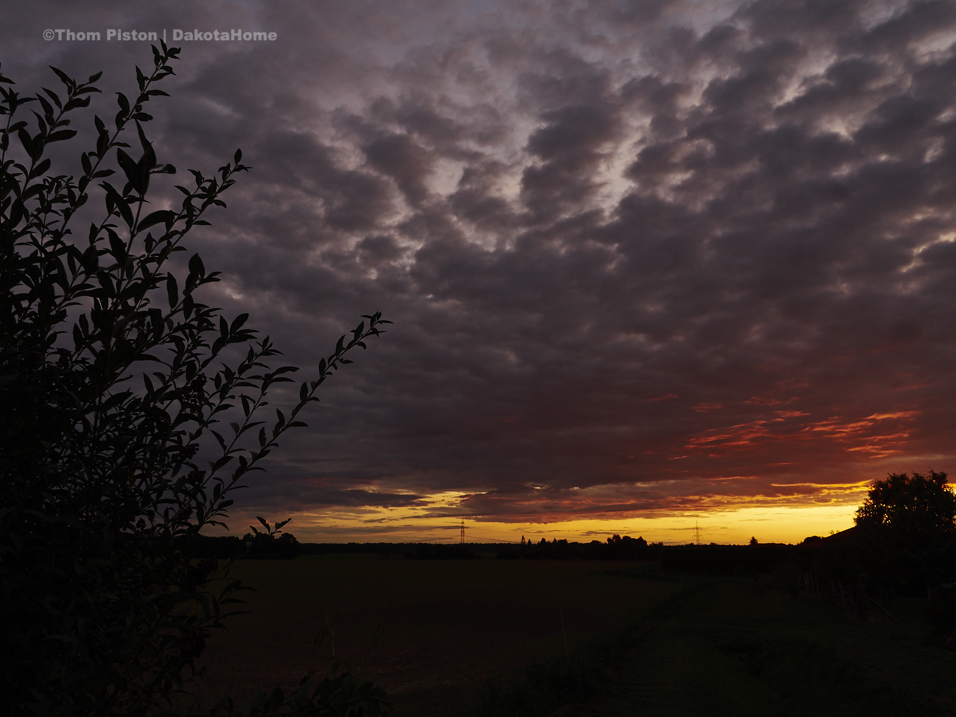 Himmel anfang September Dakota Home