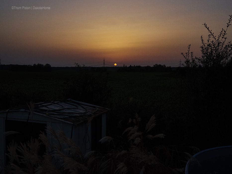 Sonnenuntergang Oktober 2017, Dakota Home