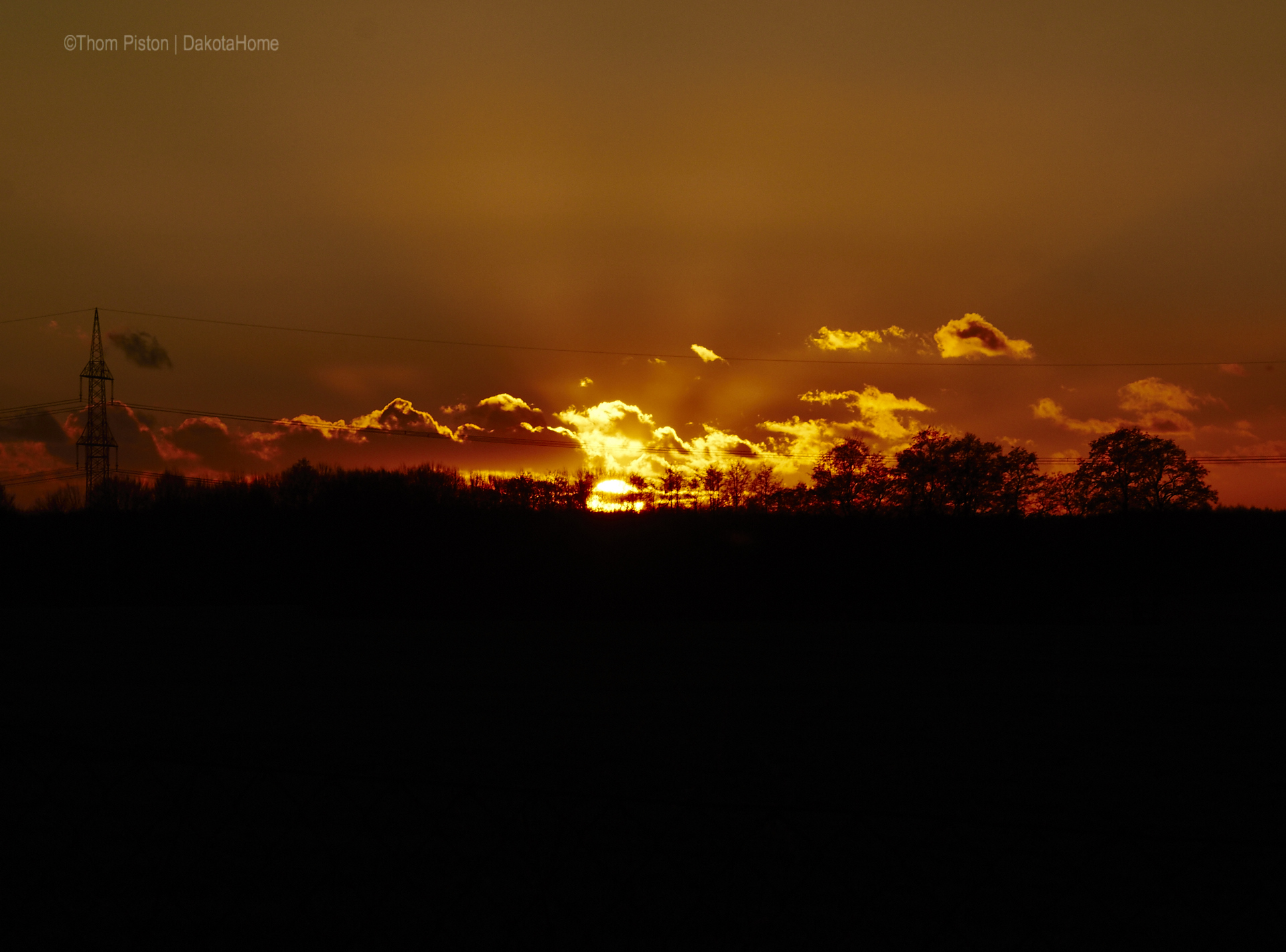 Sonnenuntergänge im Januar 2019 at Dakota Home Mitte Januar 2019