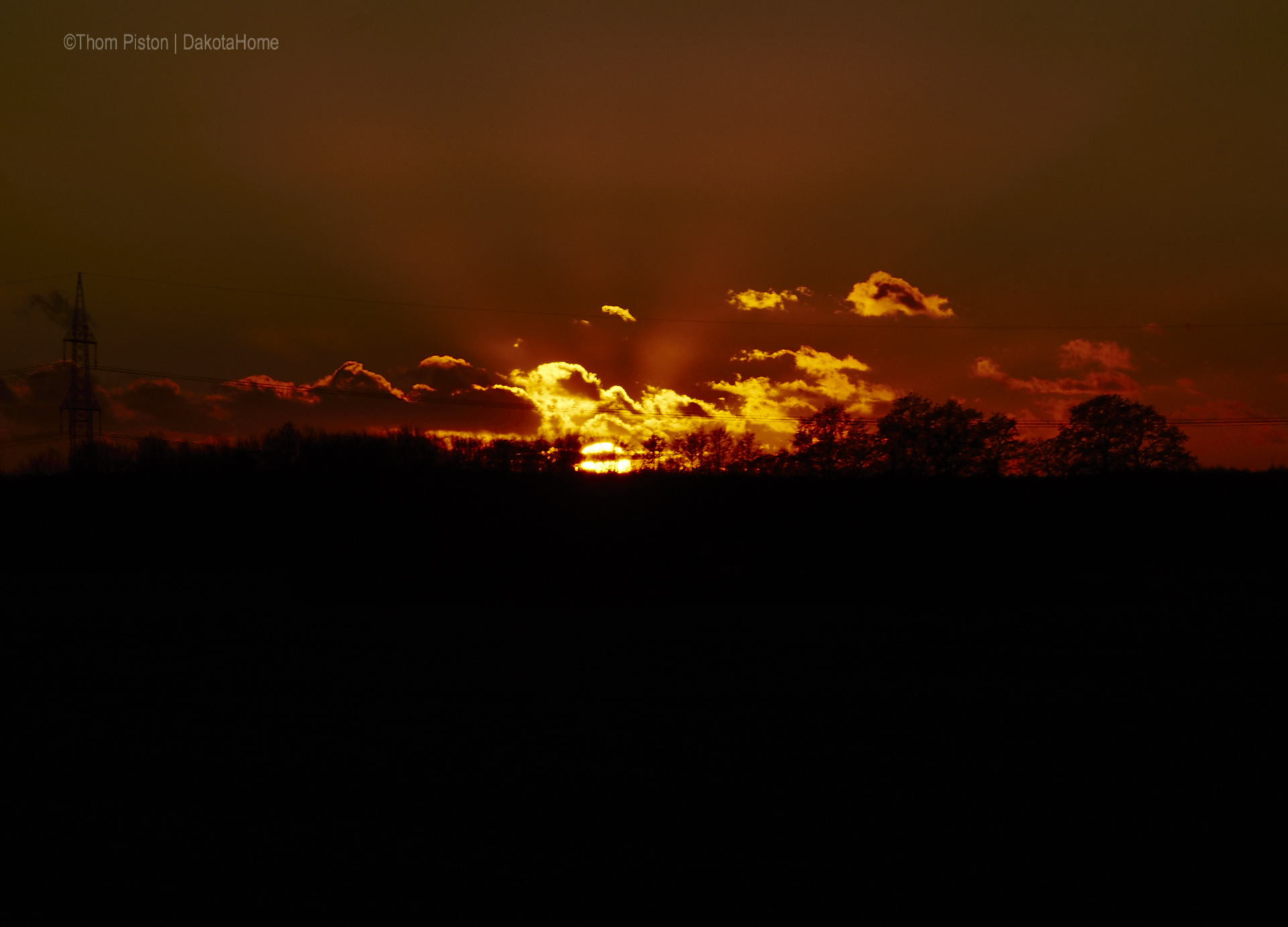 Sonnenuntergänge im Januar 2019 at Dakota Home Mitte Januar 2019