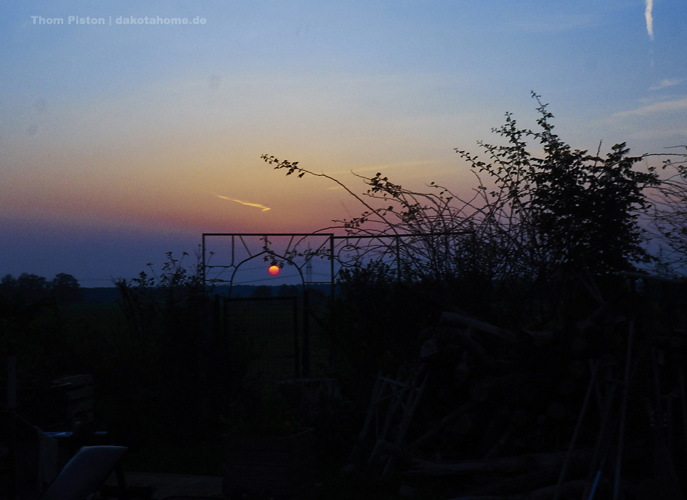 die Sonnenuntergänge am Dakota Home, tinyhouse Brandenburg