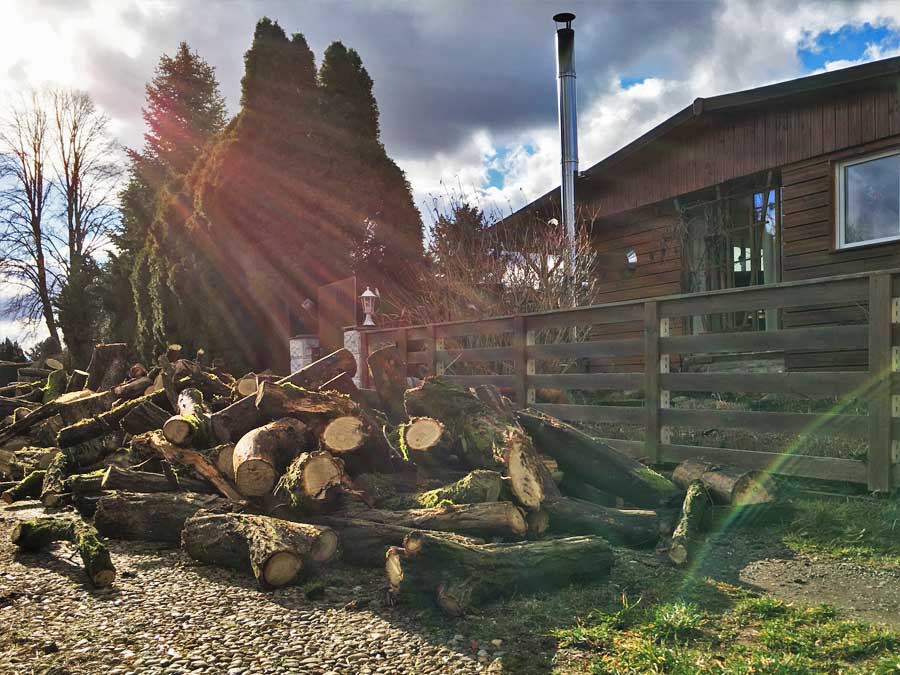 Zeitstress, wollte das Holz vorm Dunkelwerden aufs Grundstück gebracht haben