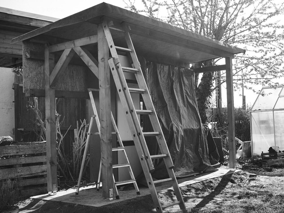 unsere Garten - Outdoorküche fast fertig