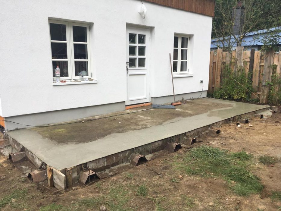 Beton, Streifenfundament