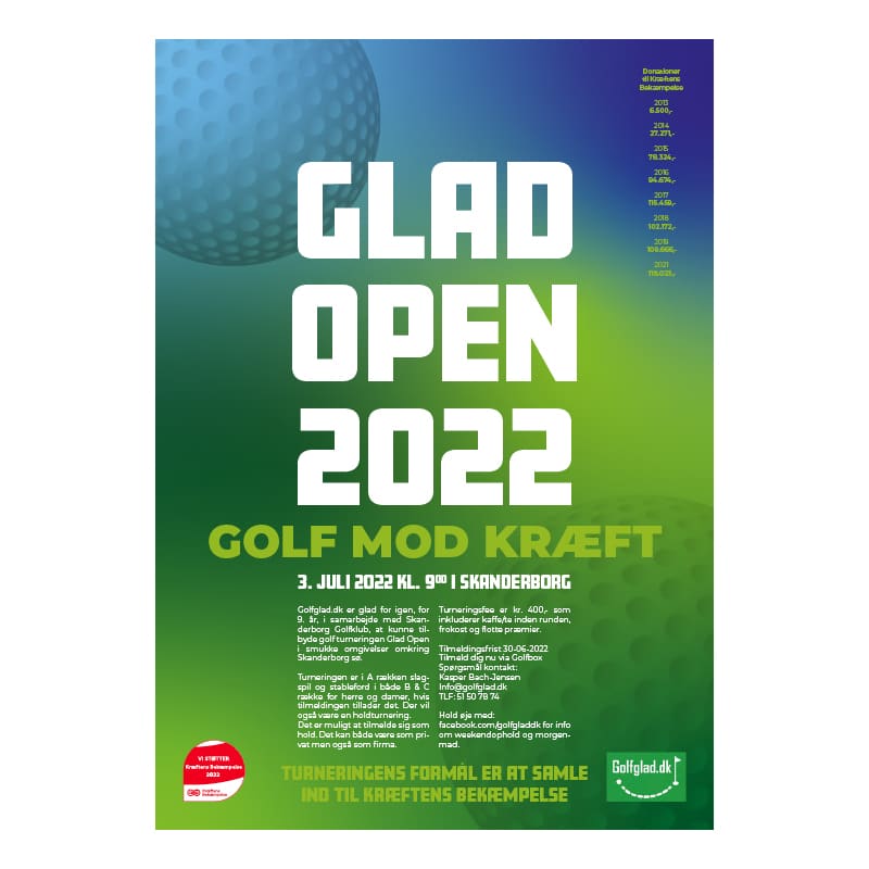 Golf mod kræft plakat