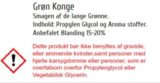 Grøn Konge, med smag af tobak og menthol