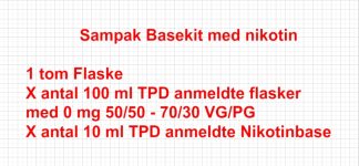 Sampak Basekit med nikotin