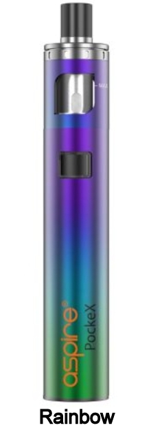 Aspire PockeX Kit Rainbow + Tilbehør