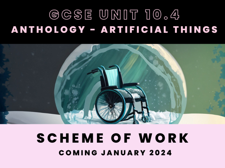 GCSE Dance Anthology - Artificial Things Scheme of Learning - Dance Resources for Teachers