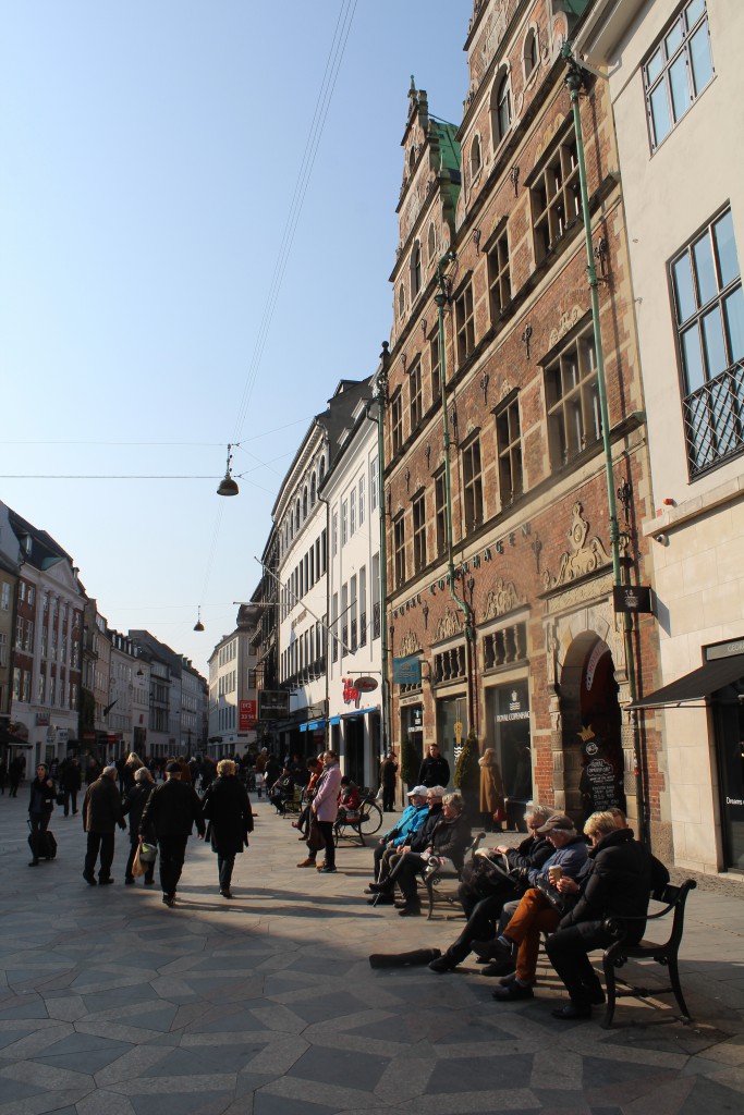 Amagertorv med Borgmestergåden opført 1616. Fot den 15. marts 2015 af Erik K SAbrahamsen