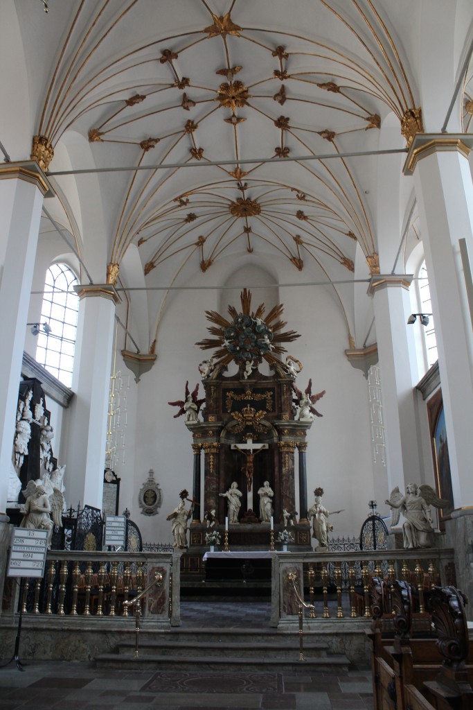 Trinitatis Alter udført af Friederich Ehbisch i 1730´erne. Foto den 16. marts 2915 af erik K Abrahamsen