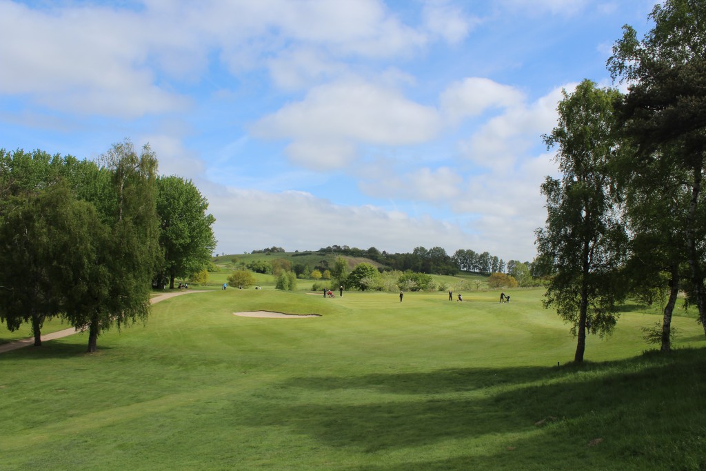 Asserbo Pokalen .Hul 4, par 3, 198/174 m. Inspil til green. Foto den 24. maj 2015 af Erik K Brahamsen