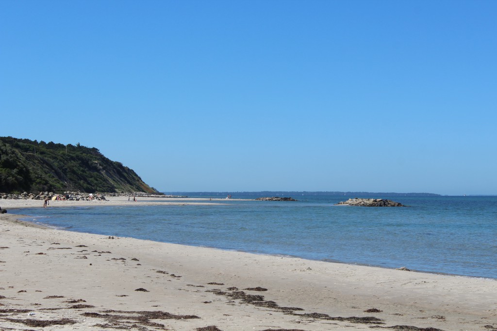 Hyllingebjerg beach at Kattegat Coast in Northsealand, Denmark. Photo in direction west to Kattegat Sea 1. july 2015 by Erik K Abrahamsen