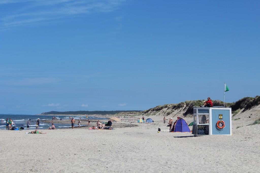 Livredderpost på Lisele Strand opstillet af Norddsjællands Li