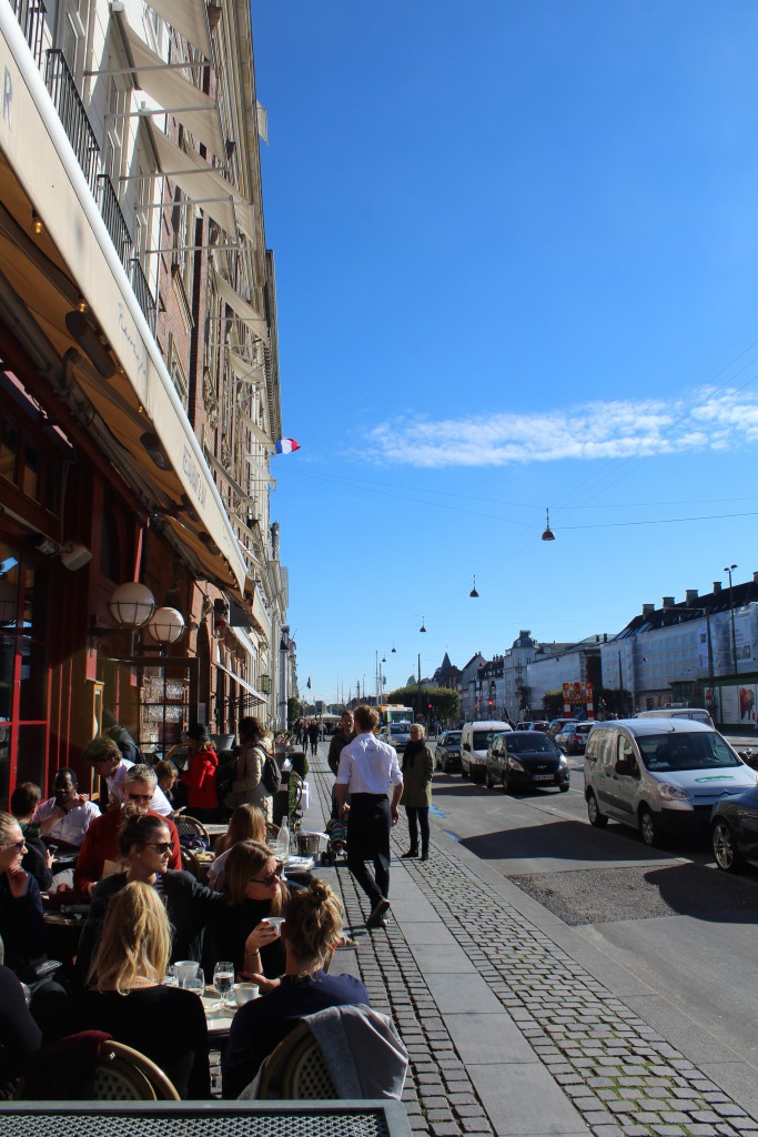 Kgs. Nytorv in Copenhagen. View in direction south to Nyhavn canal in the distance. Photo 12. october 201