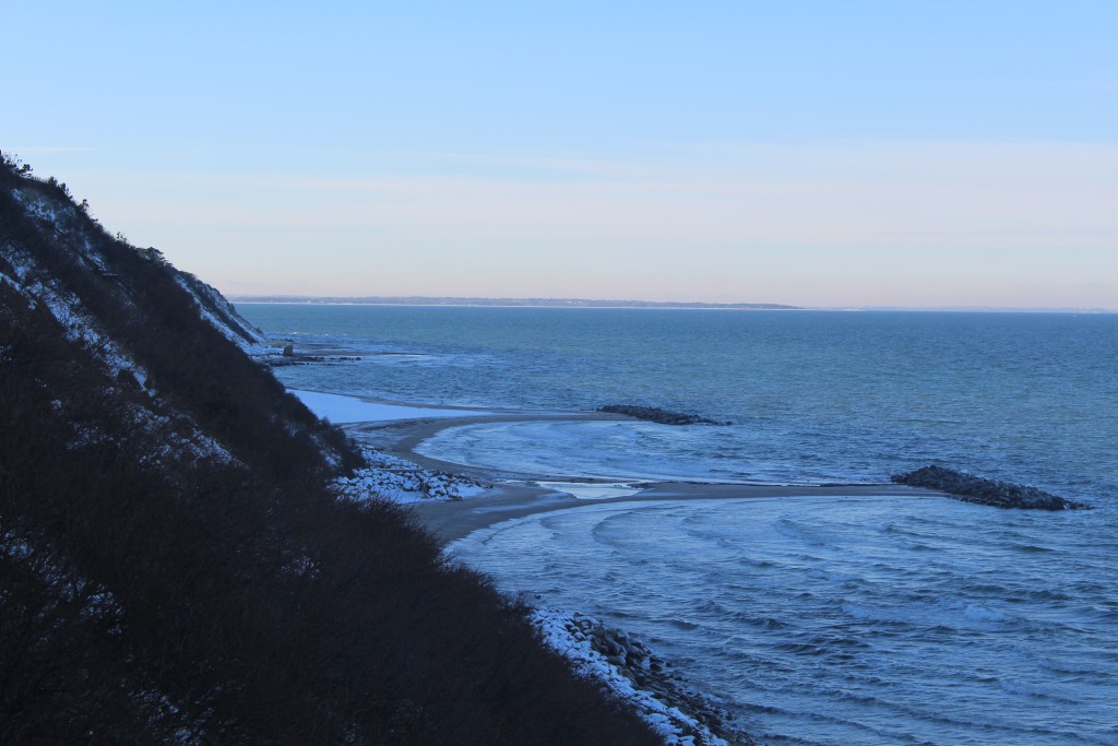 Hyllingebjerg Cliff. View in dire