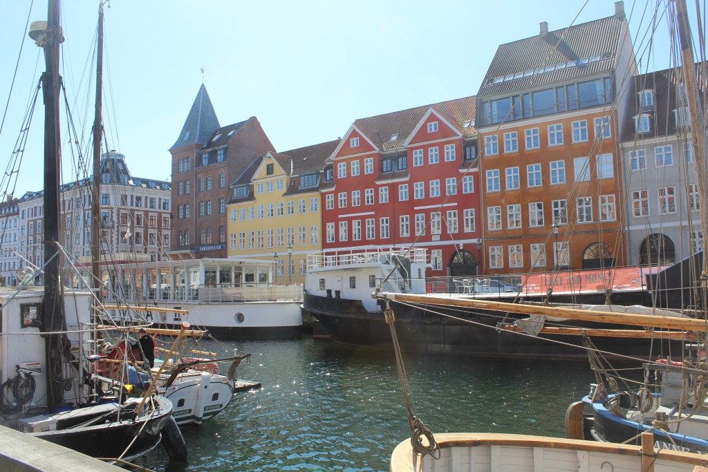 Nyhavn - view in direction to west side of New Harbour. Photo 20. april 2016