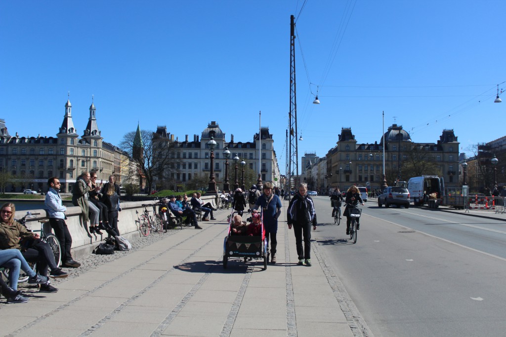 Queen Louise Bridge. View in direction to C