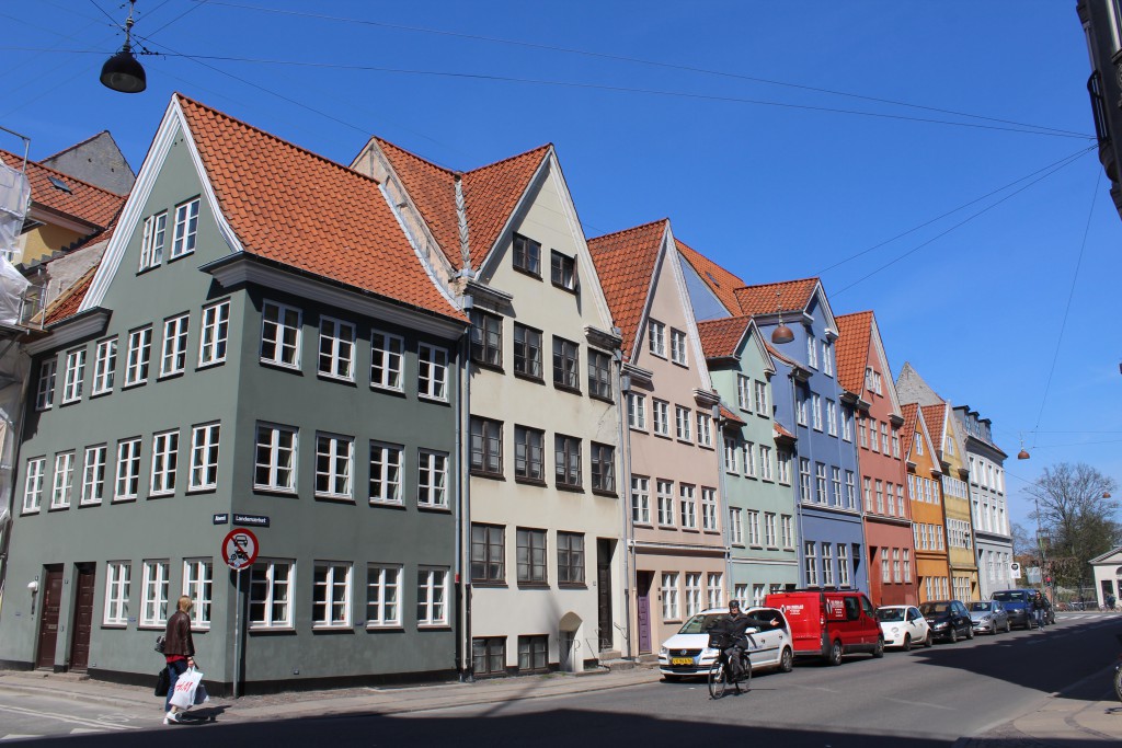 Landemærker with 5 houses builded after the Bombardement of Copenhagen 