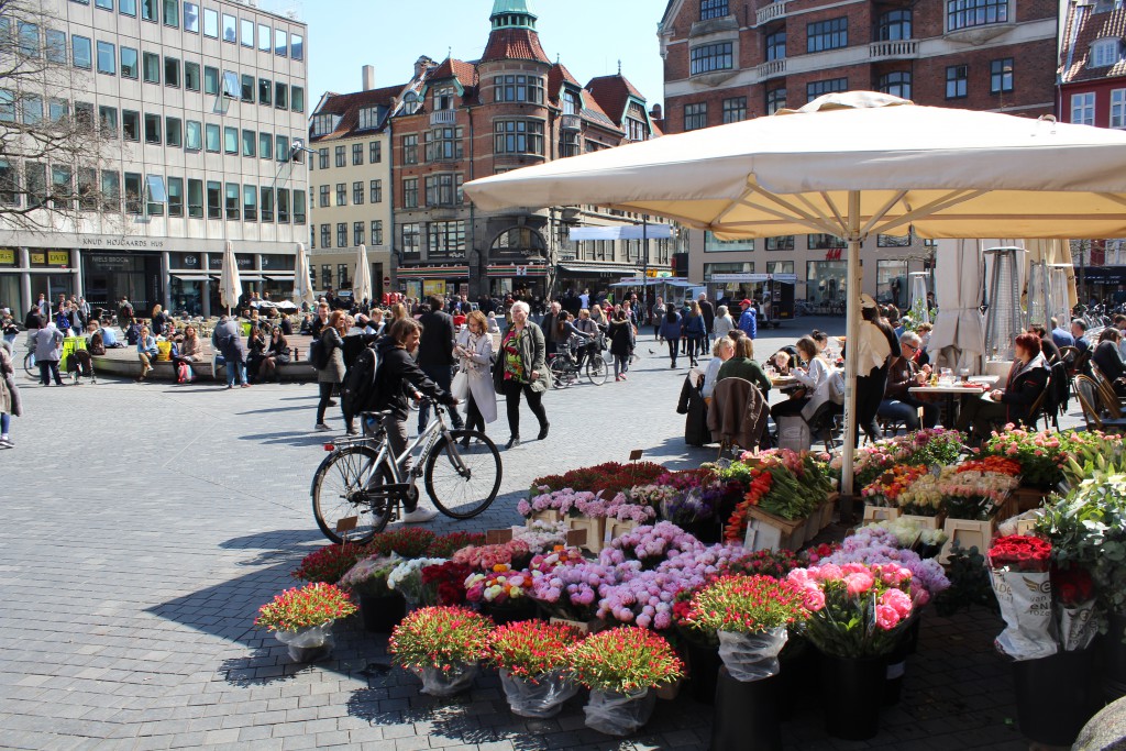 Square Kultorvet as neighbor to Købmagergade. Photo 2. may 2016 