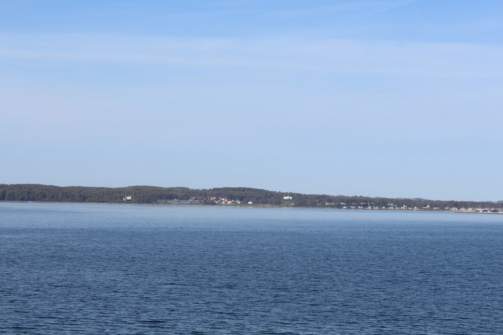 Saeshore south of Aarhus. View in direction west to