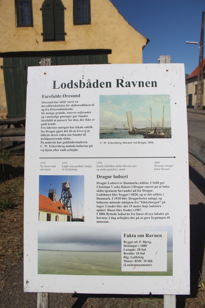 Plate telling the story of Pilot Boat "Ravnen"