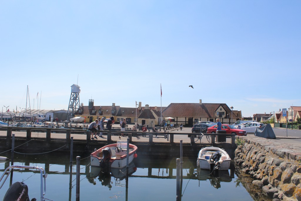 Dragoer Harbour. View to Pilot Tower, Pitch House and The Tourist Office. Pho