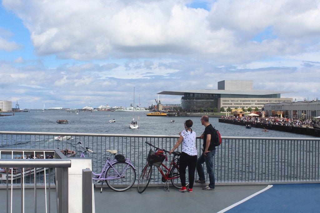 View from top of Inderhavnsbroen in direction east to Copenhagen Inner Harbour