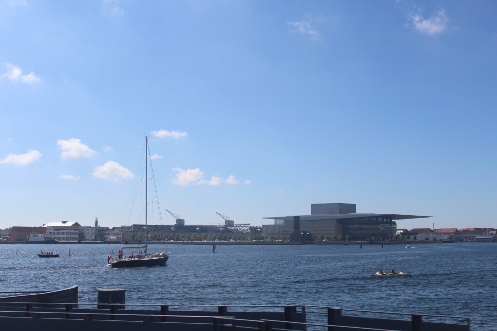 Copenhagen Inner Harbour. View to Copenhagen Opera built 2