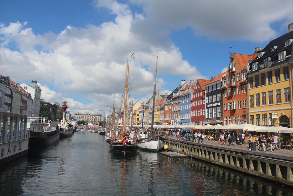 Nyhavn - a 400 meter long canal built 1671-73 from Copenhagen Inner Harbout til mani central place Kongens Nytorv. Photo