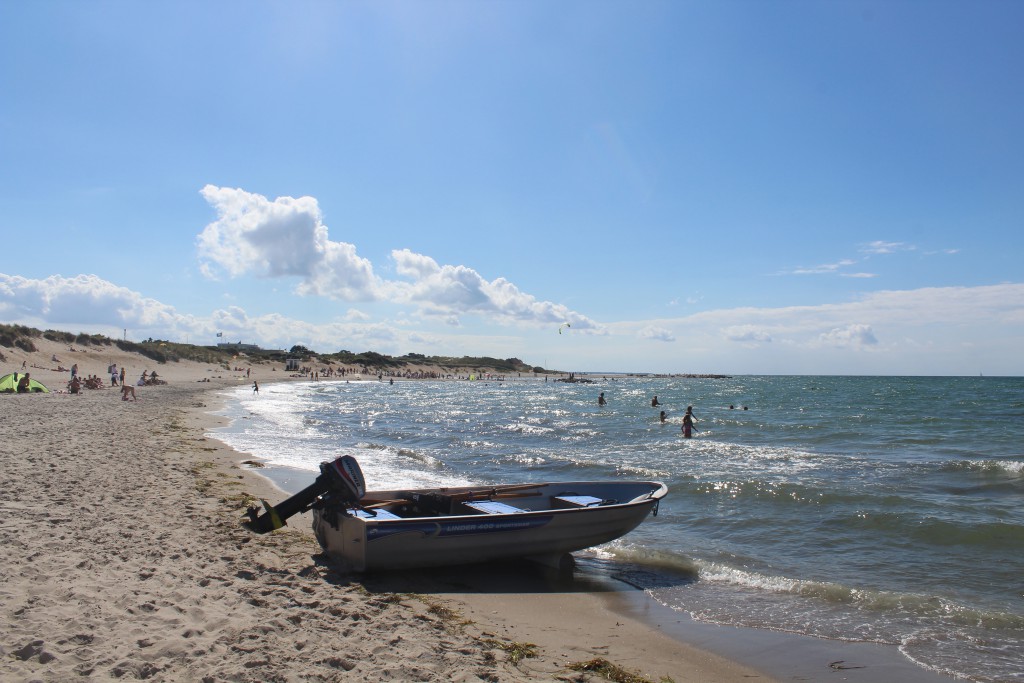 Liseleje Beach at Kattegat. Photo in direction west 28. july 2016 by Erik K Abrahamsen.