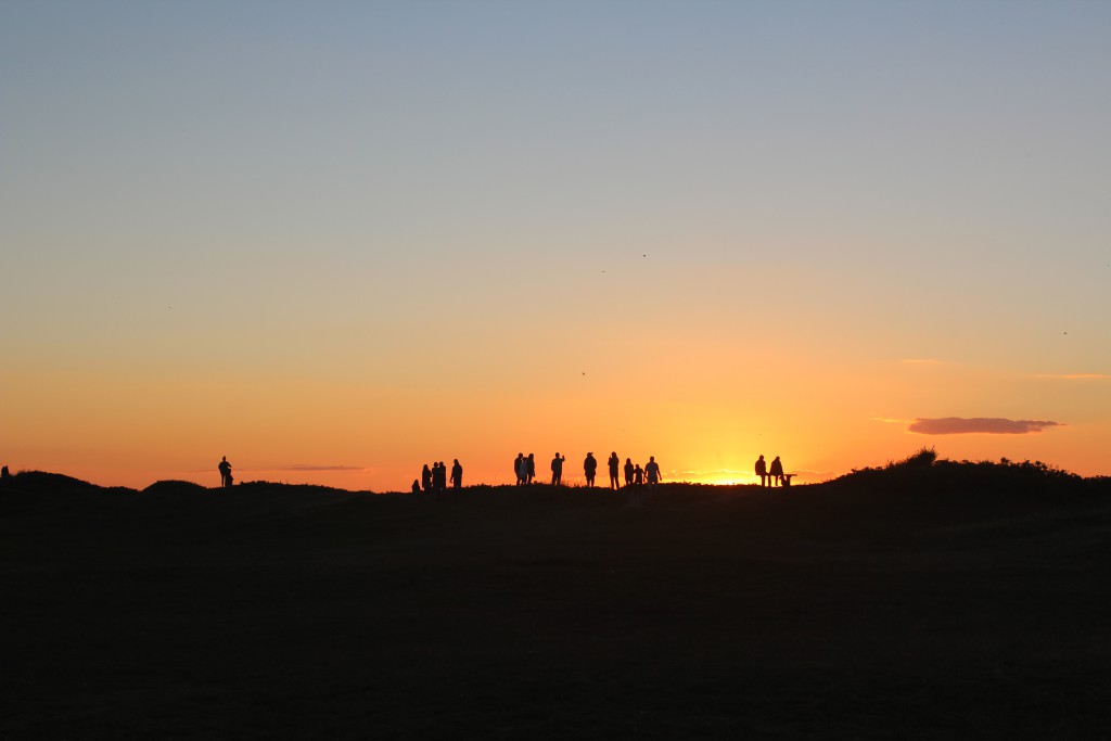 Sunset on Liseleje Beach.