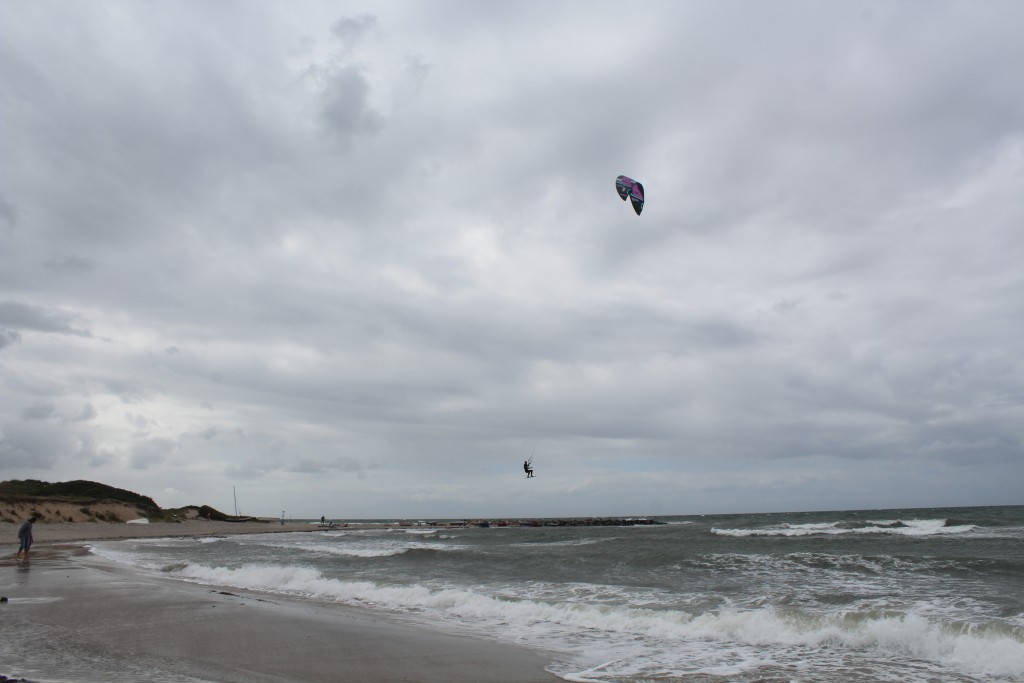 Liseleje beach, North sealant. Photo in direction west to "Pynten" and brakw