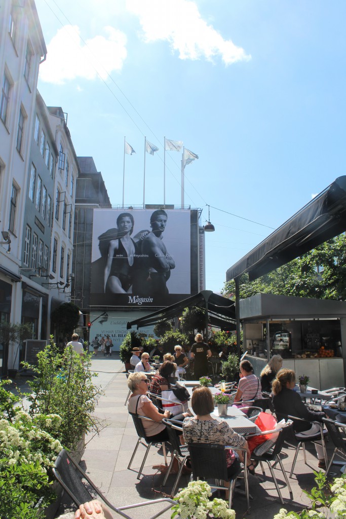 Lunch on restaurant on square between Østergade and 