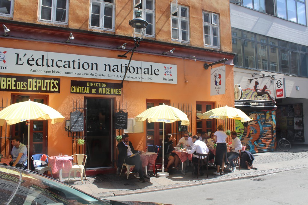 Lunch on restaurant in Latin Quarter, Lars Bjørns Stræde, Copenhagen City. Photo 6. june 2016 by Erik K Abrahamsen