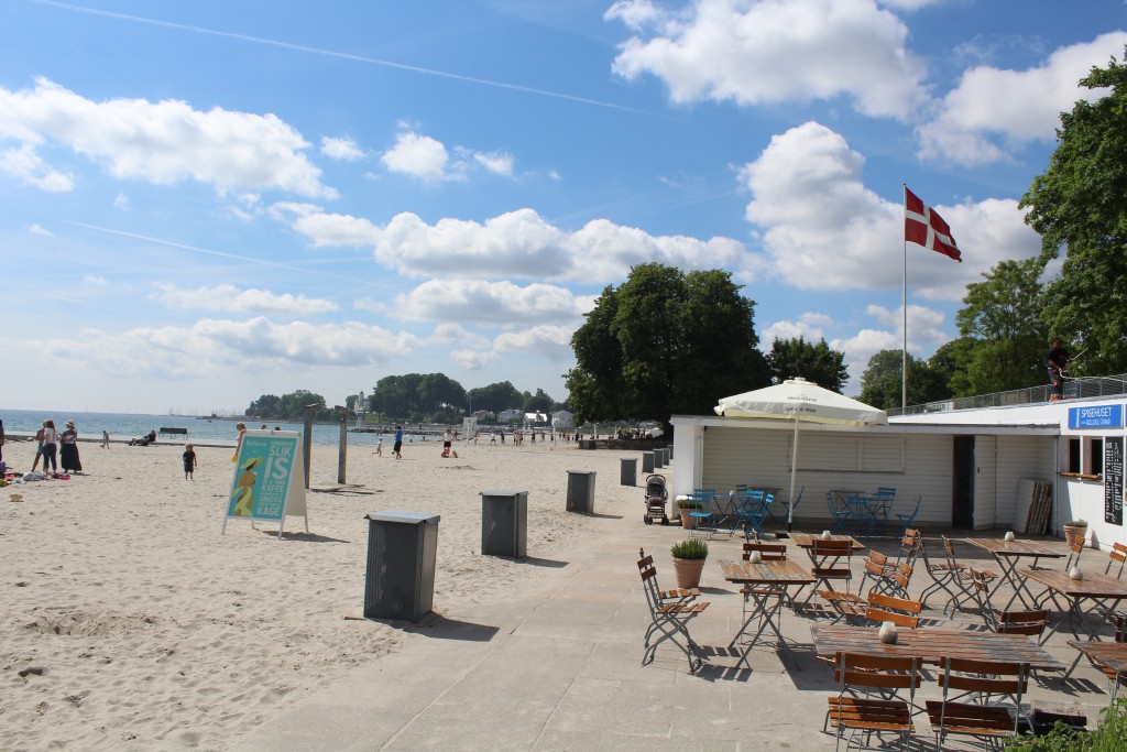 Iskiosken på bellevue Strand.