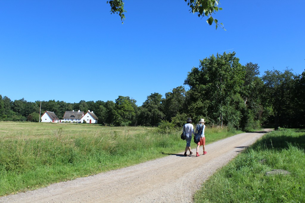 Slotsporthus og vej der fører frem til indgangen til Tis