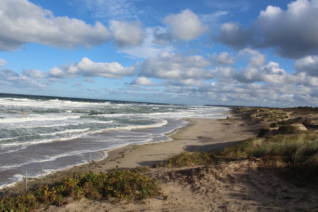 Liseleje Strand. Stormen Ingolf rammer Nordsjællands Kattegat kyst den 29. oktober 2017. Foto 29. oktober 2017 af Erik K Abrahamsen.