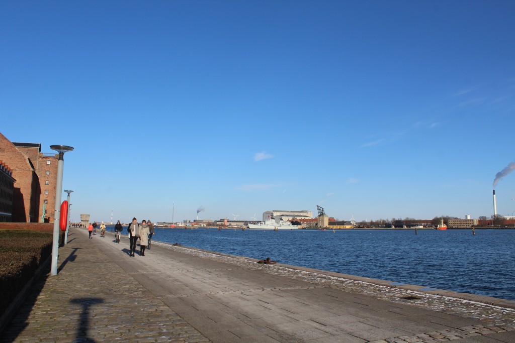 Copenhage Inner Habour. View in direction esat to Holmen Navy Base founded 1680 on island Nyhaolm. Phoot 5. february 2018 by Erik K Abrahamsen.