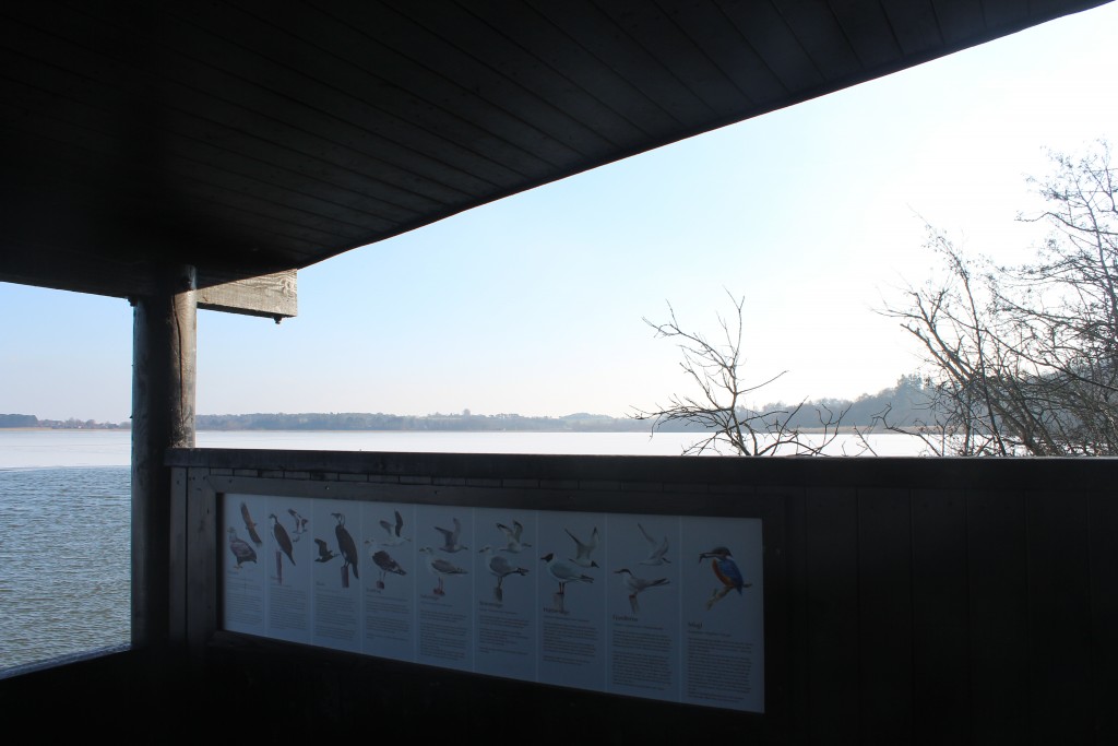 Arresø lake. View from view point installation. Phot in direction south to Arrenæs