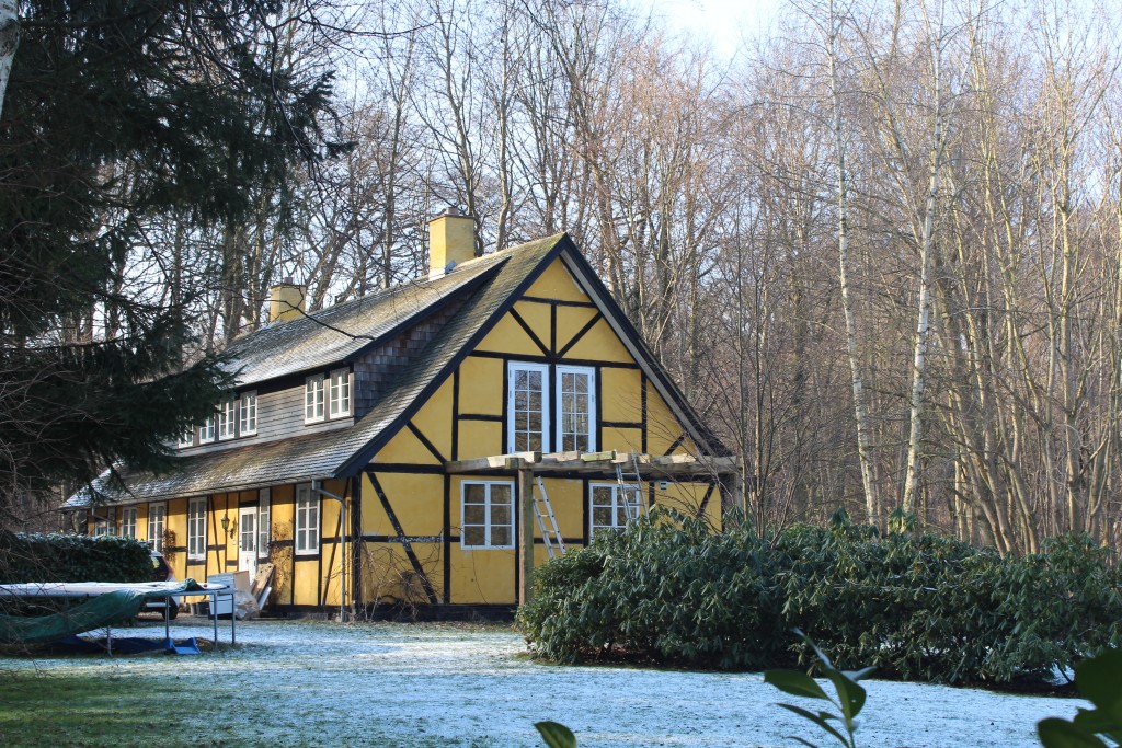 Half-timbered house close to Arresø Canal and Hospice Arresødal