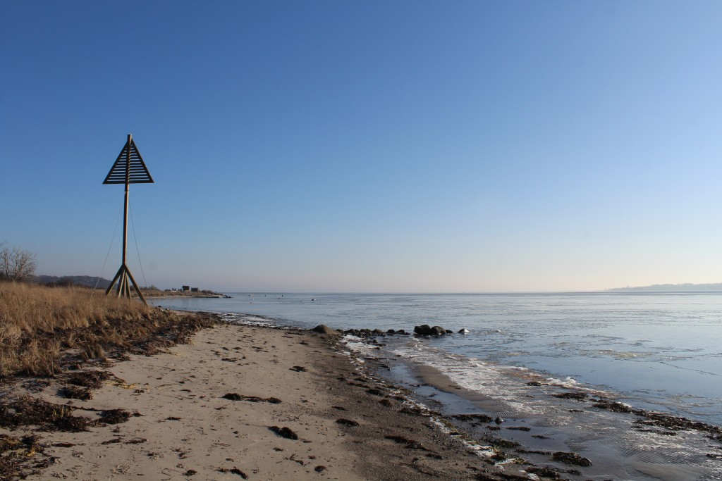 View in direction east to Sølager beech, Grønneskoven forest and Roskilde Fjord