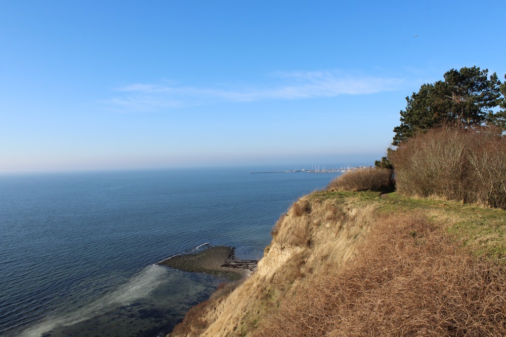 View from top of Store Karlsmind e slop in direction west to Lynæs Harbour