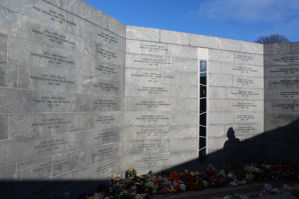 Det Nationale Monument i Kastellet. RUM: MENNESKET. Foto den 22. februar 2018 af Erik K Abrahamsen