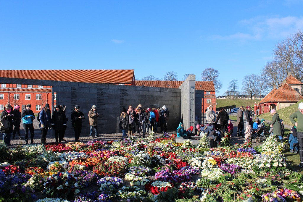 Det Nationale Monument i Kastellet. Udsigt mod RUM: ET STED. Foto kl 11 den 22. februar 2018 af Erik K Abrahamsen.